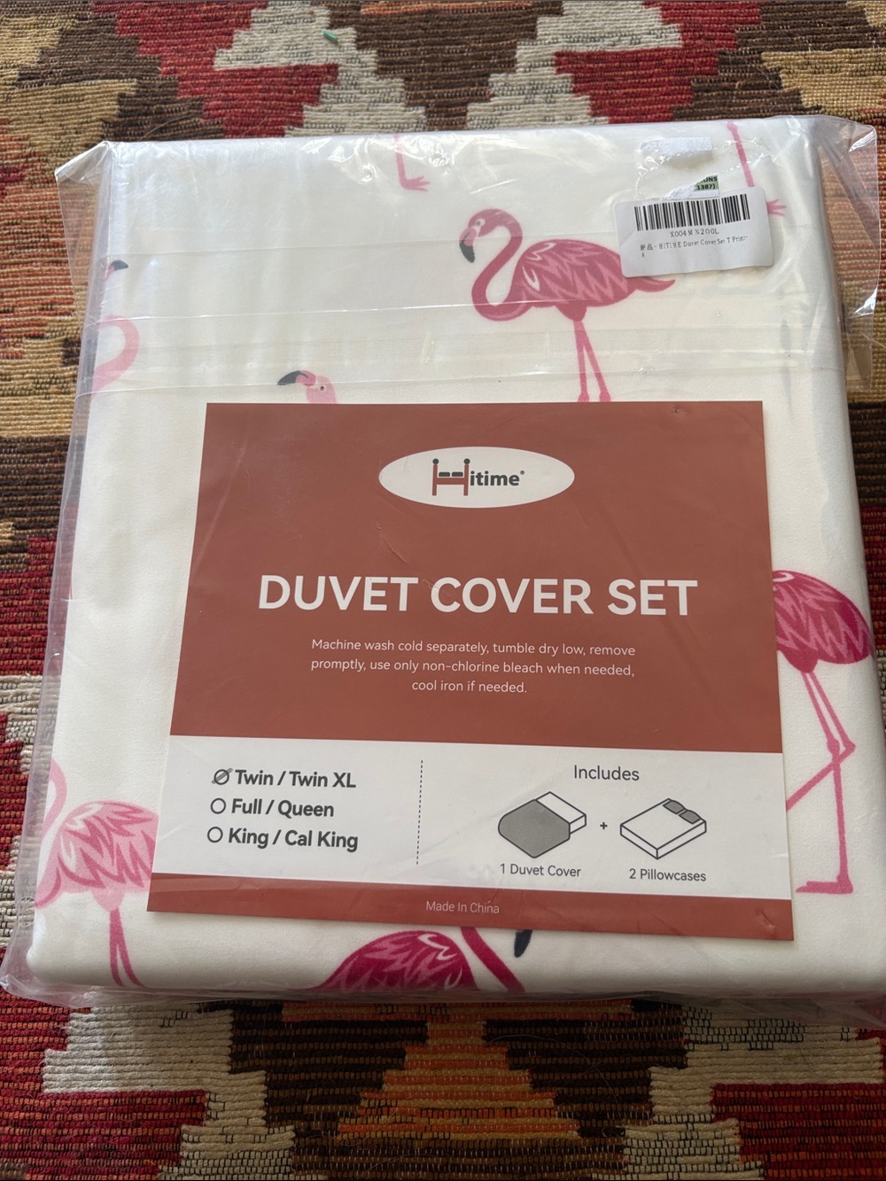Pink Flamingo Twin Duvet Cover Set